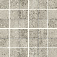 Grava Light Grey Mosaic Matt Rect