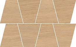 Prime Dark Beige Mosaics Trapeze Matt Rect