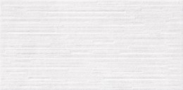 Vidal White Structure Satin Rect