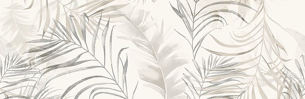 SOFTY LEAVES WHITE INSERTO SATIN