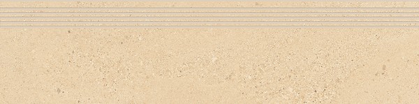 SMALL TERRAZZO STONE WARM BEIGE STEPTREAD MATT RECT 29,8X119,8