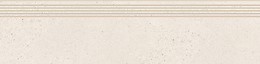 SMALL TERRAZZO STONE WHITE STEPTREAD MATT RECT 29,8X119,8
