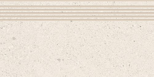 SMALL TERRAZZO STONE WHITE STEPTREAD MATT RECT 29,8X59,8