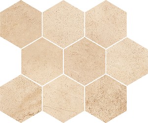 Sahara Desert Mosaic Hexagon