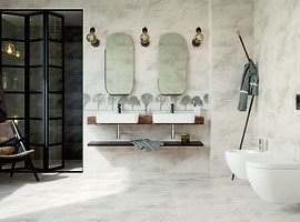 Plitka Stone Flowers Beige Opoczno