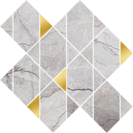 STONE HILLS GREY MOSAIC GLOSSY