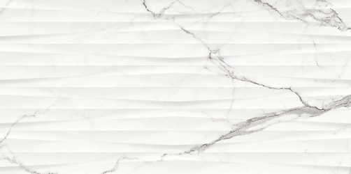 GINEVRA WHITE STRUCTURE GLOSSY RECT