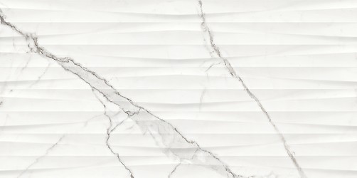 GINEVRA WHITE STRUCTURE GLOSSY RECT