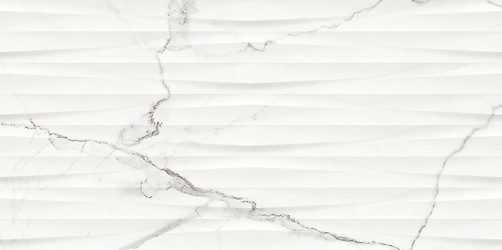 GINEVRA WHITE STRUCTURE GLOSSY RECT