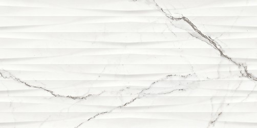 GINEVRA WHITE STRUCTURE GLOSSY RECT